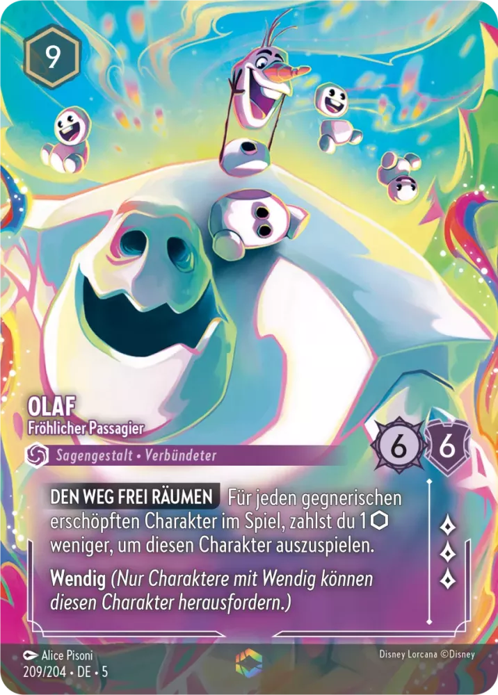 Olaf - Happy Passenger - [Foil, Enchanted] Shimmering Skies (5)