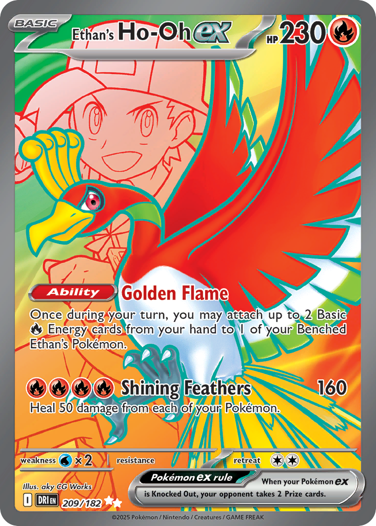 Ethan's Ho-Oh ex (209/182) - [Full Art] Destined Rivals (DRI)
