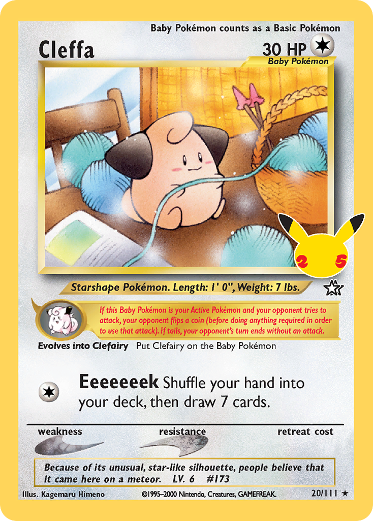 Cleffa (20/111) - [Holo Foil] Celebrations: Classic Collection (CEL)