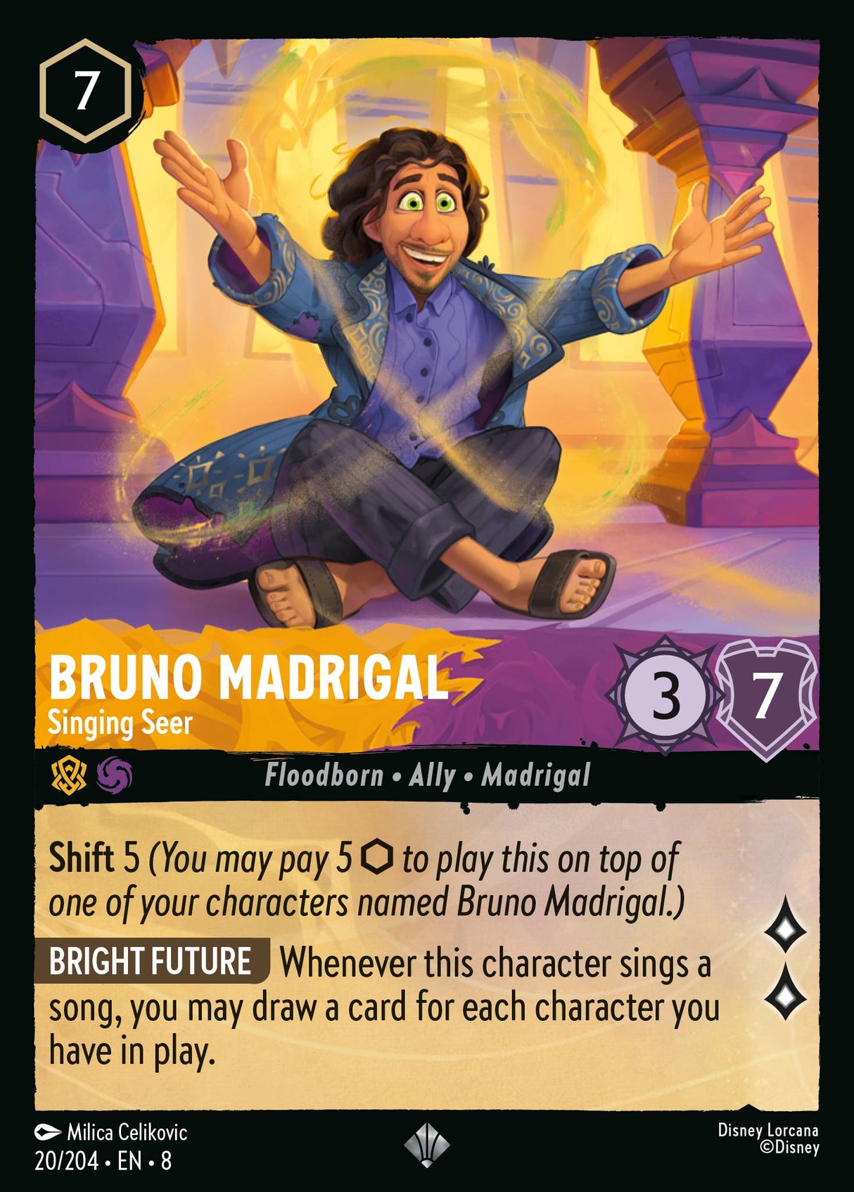 Bruno Madrigal - Singing Seer - [Foil] Reign of Jafar (8)