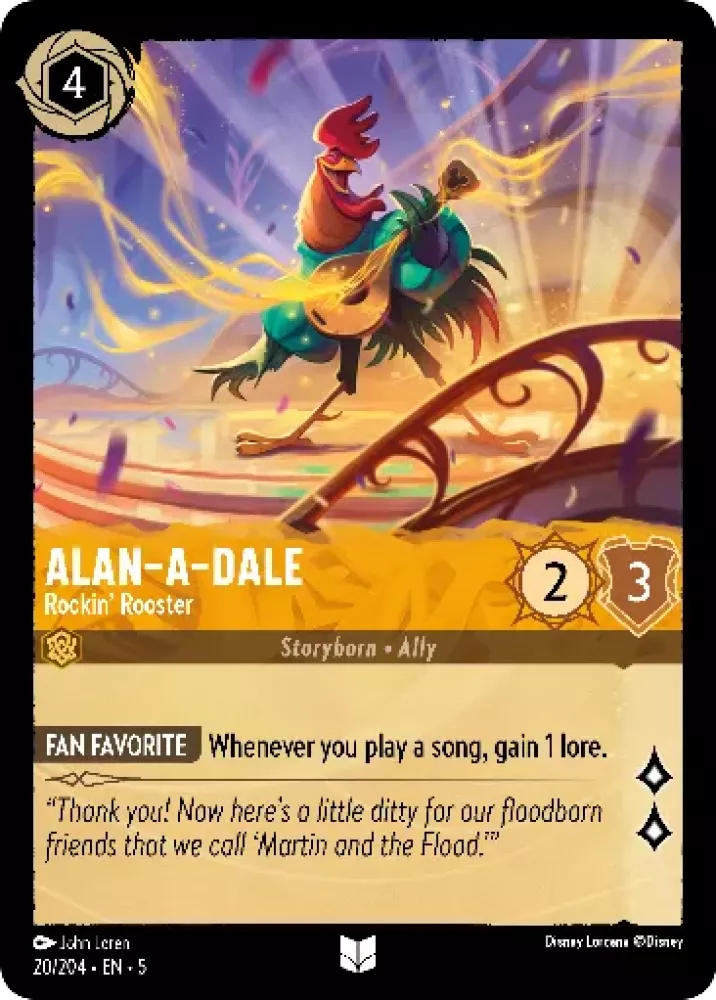 Alan-a-Dale - Rockin' Rooster - [Foil] Shimmering Skies (5)