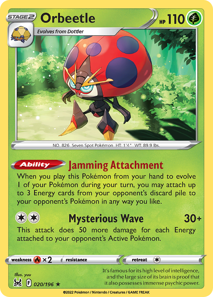 Orbeetle (20/196) - [Holo Foil] Lost Origin (LOR)