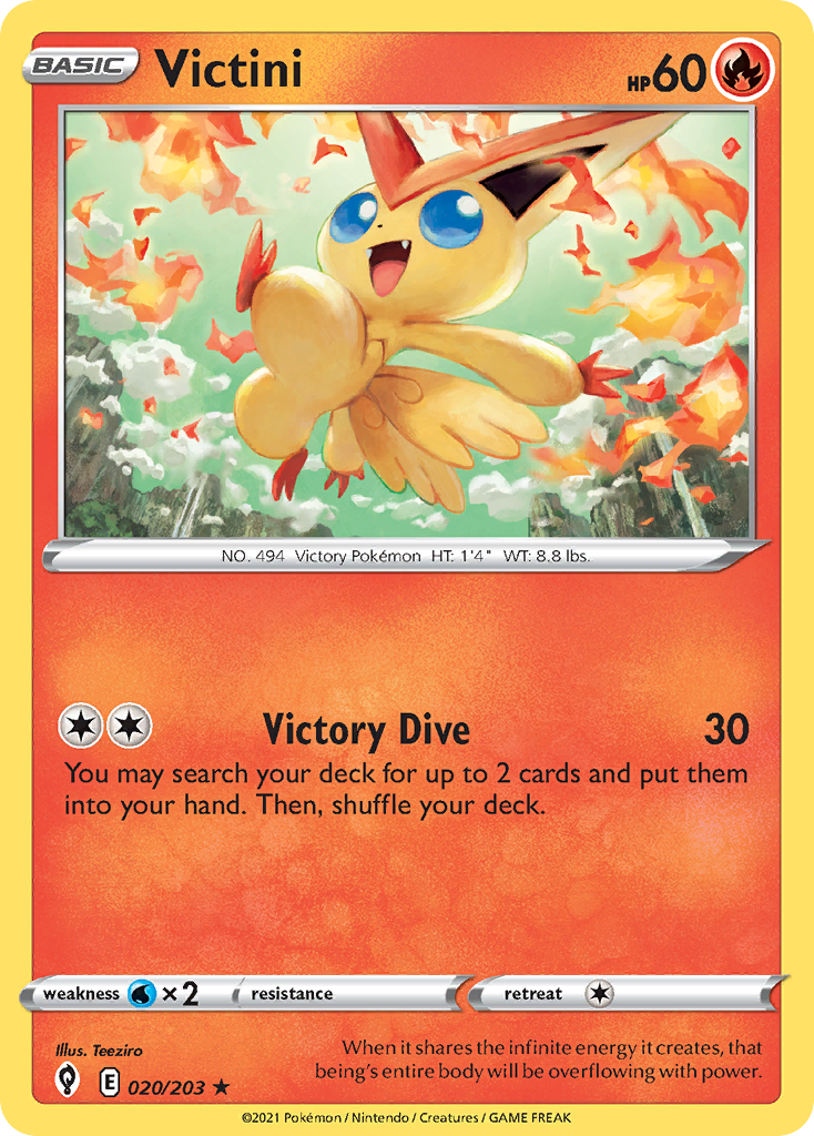 Victini (20/203) - [Holo Foil] Evolving Skies (EVS)