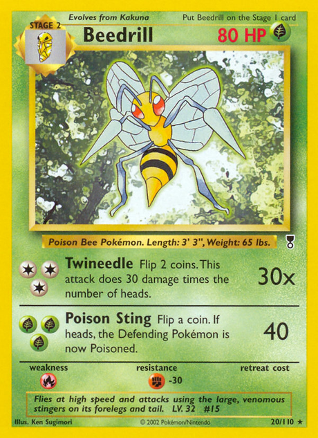 Beedrill (20/110) - [Reverse Holo] Legendary Collection (LC)