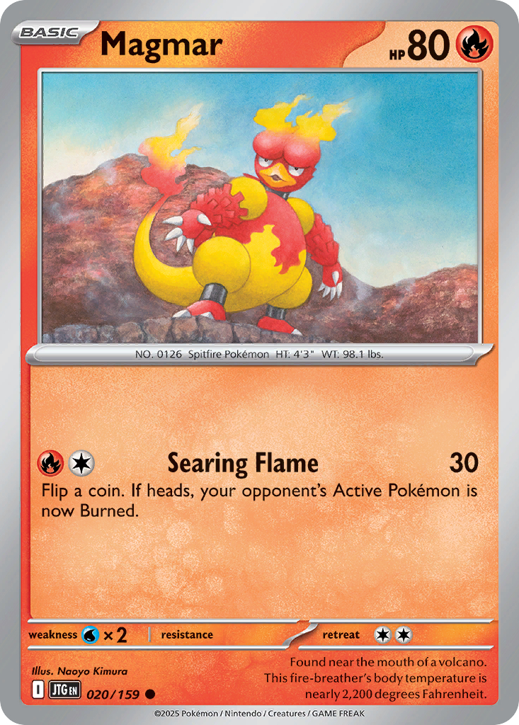 Magmar (20/159) - [Reverse Holo] Journey Together (JTG)