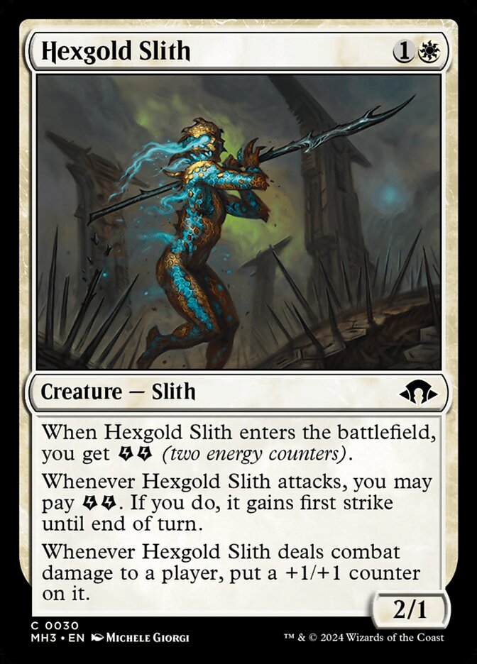 Hexgold Slith (30) - Modern Horizons 3 (MH3)