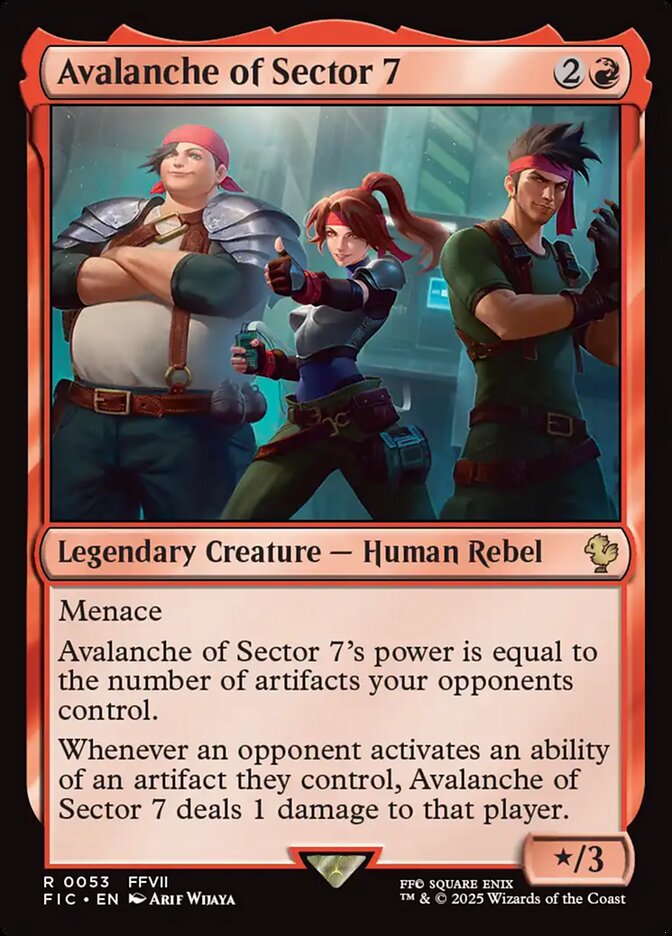 Avalanche of Sector 7 (53) - [Surge Foil] Final Fantasy Commander (FIC)