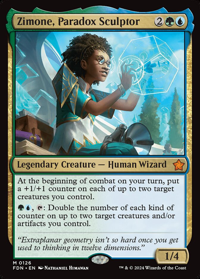 Zimone, Paradox Sculptor - [Foil] Foundations (FDN)