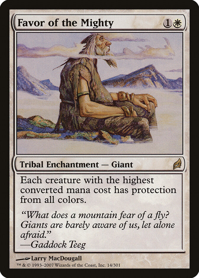 Favor of the Mighty (14) - Lorwyn (LRW)