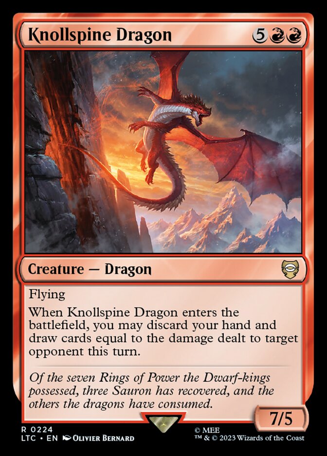 Knollspine Dragon (224) - Tales of Middle-earth Commander (LTC)