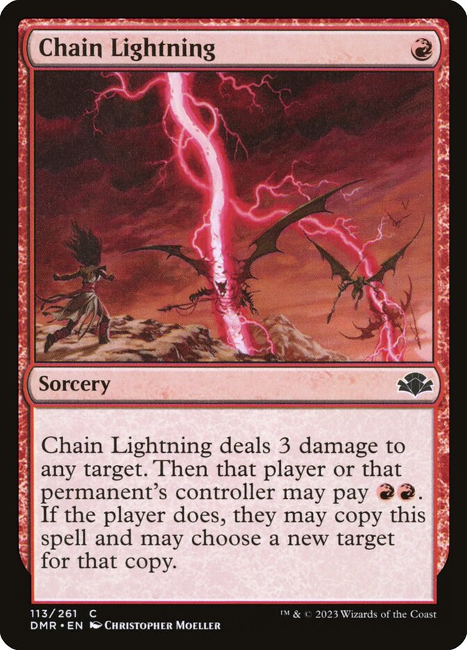 Chain Lightning (113) - Dominaria Remastered (DMR)