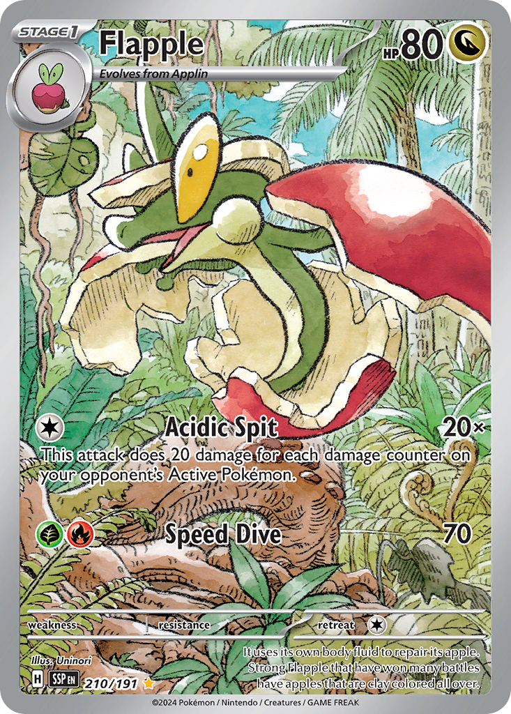 Flapple (210/191) - [Illustration Rare] Surging Sparks (SSP)