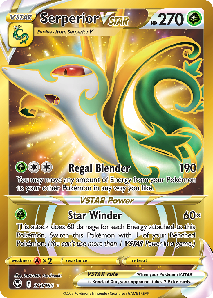 Serperior VSTAR (210/195) - [Secret Rare] Silver Tempest (SIT)