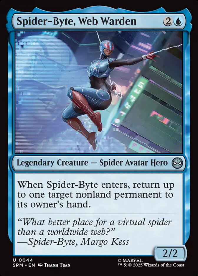 Spider-Byte, Web Warden (44) - [Foil] Marvel's Spider-Man (SPM)