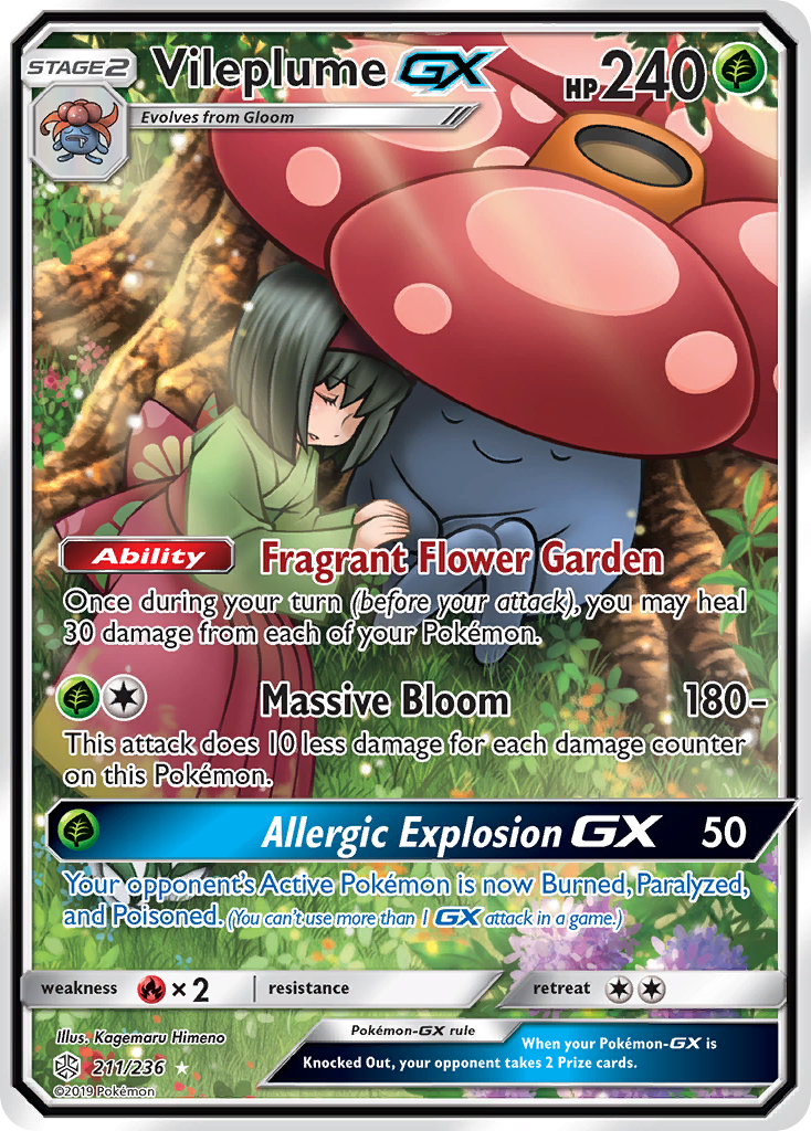 Vileplume-GX (211/236) - [Alternate Art] Cosmic Eclipse (CEC)
