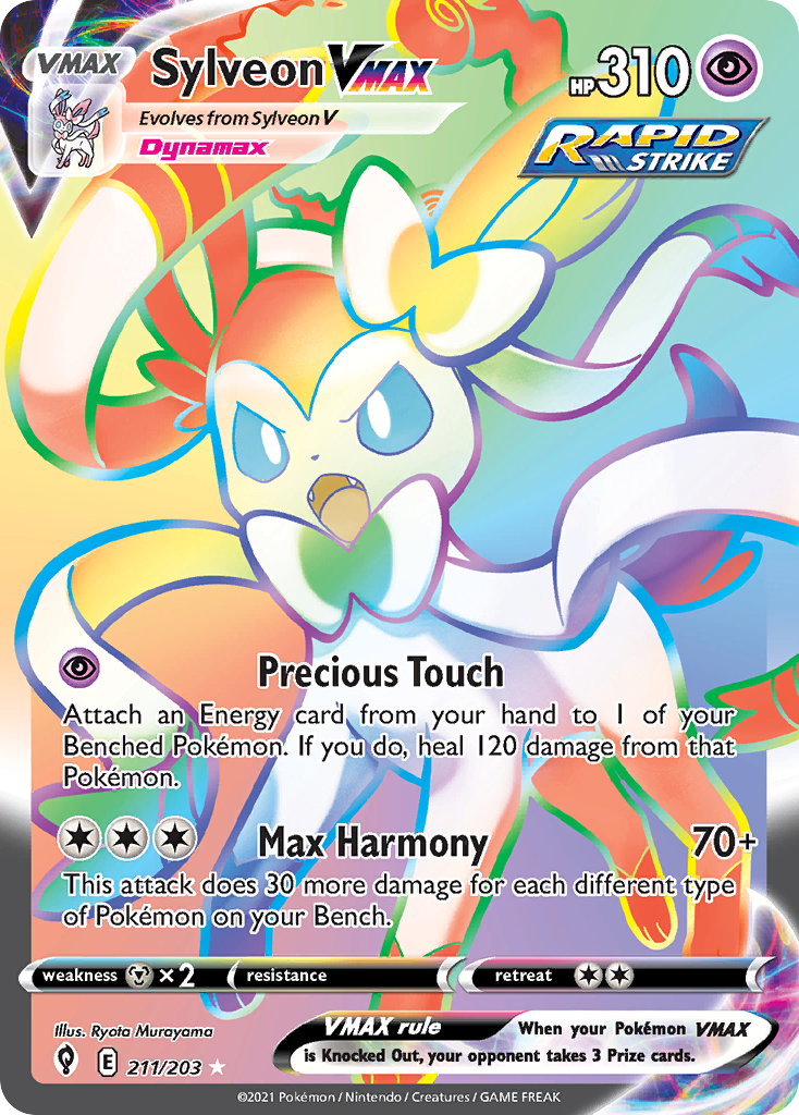 Sylveon VMAX (211/203) - [Rainbow Holo] Evolving Skies (EVS)