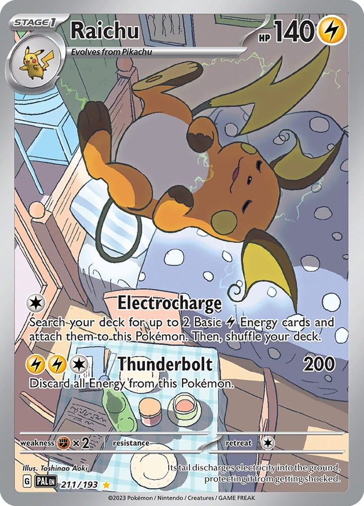 Raichu (211/193) - [Illustration Rare] Paldea Evolved (PAL)  Alchemist's  Refuge