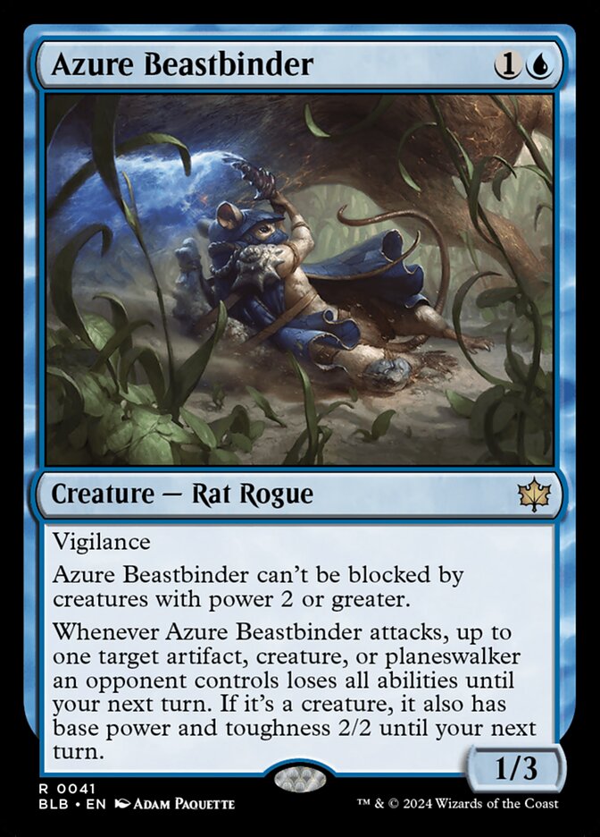 Azure Beastbinder - [Foil] Bloomburrow (BLB)