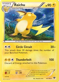 Raichu - 43/146 (Cosmos Holo) (43) - Blister Exclusives (BLE)