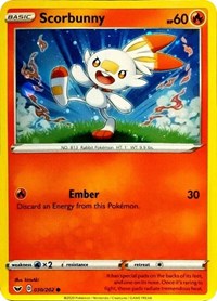 Scorbunny - 030/202 (Cosmos Holo) (30) - Blister Exclusives (BLE)