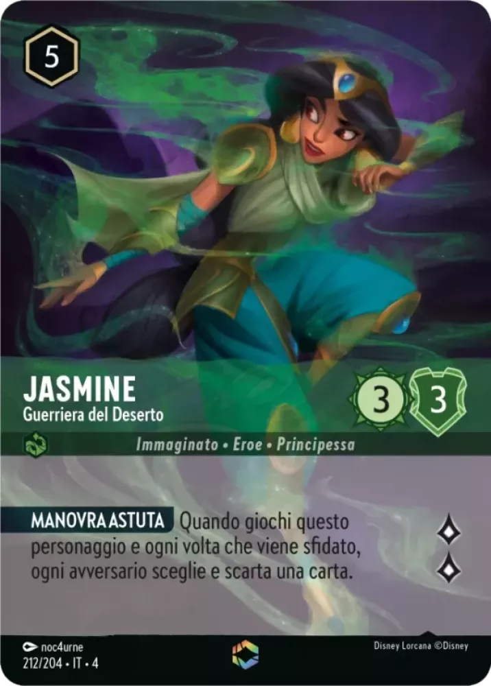 Jasmine - Desert Warrior - [Foil, Enchanted] Ursula's Return (4)