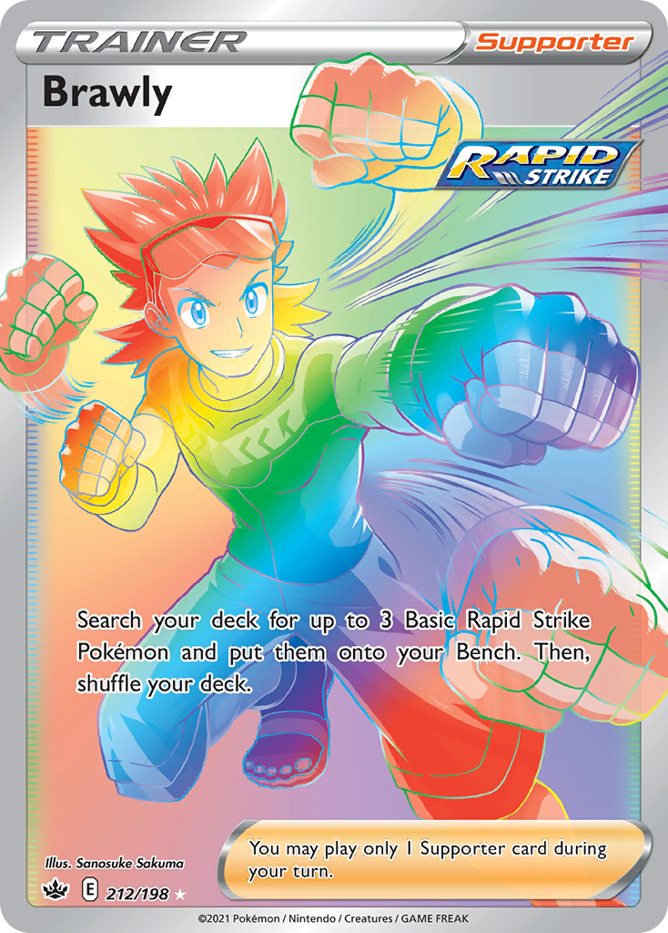 Brawly (212/198) - [Rainbow Holo] Chilling Reign (CRE)