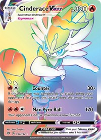 Cinderace VMAX (Secret) (194) - SWSH02: Rebel Clash (SWSH02)