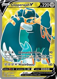 Copperajah V (Full Art) (187) - SWSH02: Rebel Clash (SWSH02)
