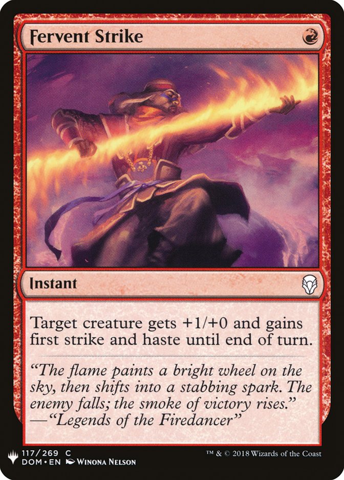 Fervent Strike - The List (PLST)
