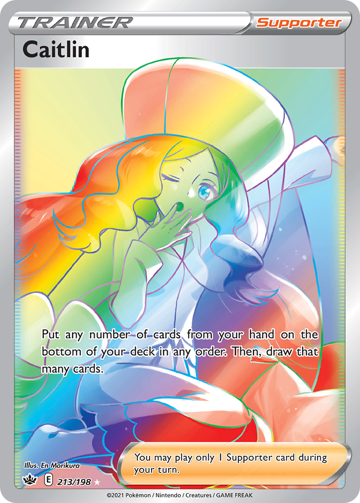 Caitlin (213/198) - [Rainbow Holo] Chilling Reign (CRE)