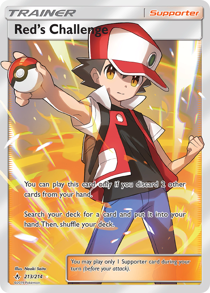 Red's Challenge (213/214) - [Full Art] Unbroken Bonds (UNB)