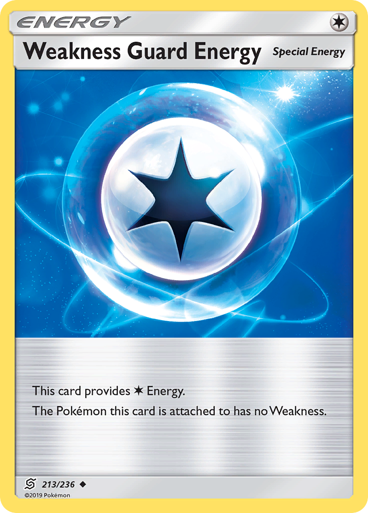 Weakness Guard Energy (213/236) - [Reverse Holo] Unified Minds (UNM)