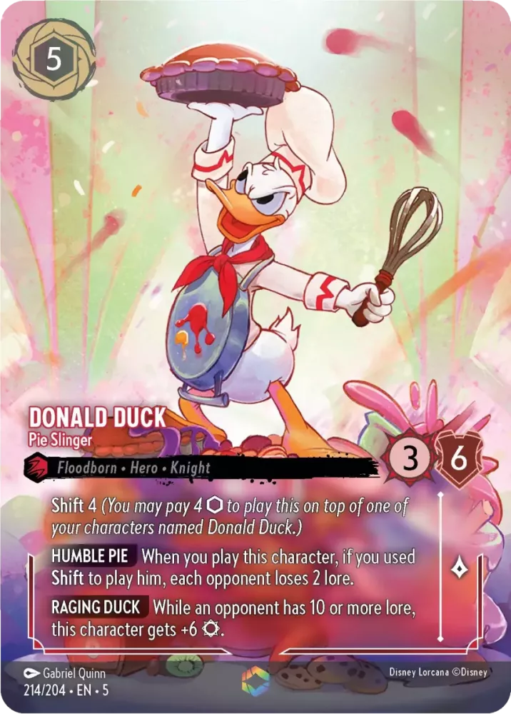 Donald Duck - Pie Slinger - [Foil, Enchanted] Shimmering Skies (5)