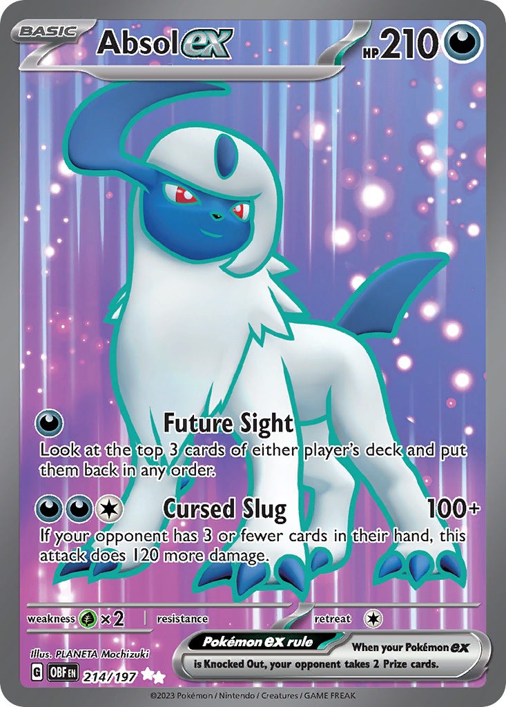 pokemon obsidian flames full art cards Absol ex