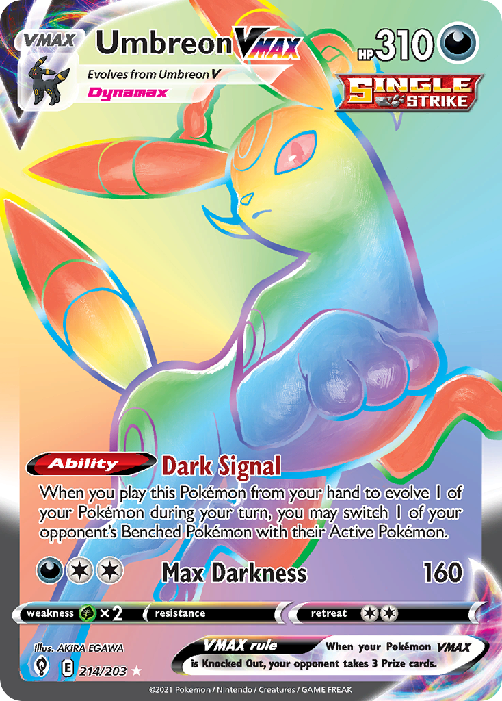 Umbreon VMAX (214/203) - [Rainbow Holo] Evolving Skies (EVS)