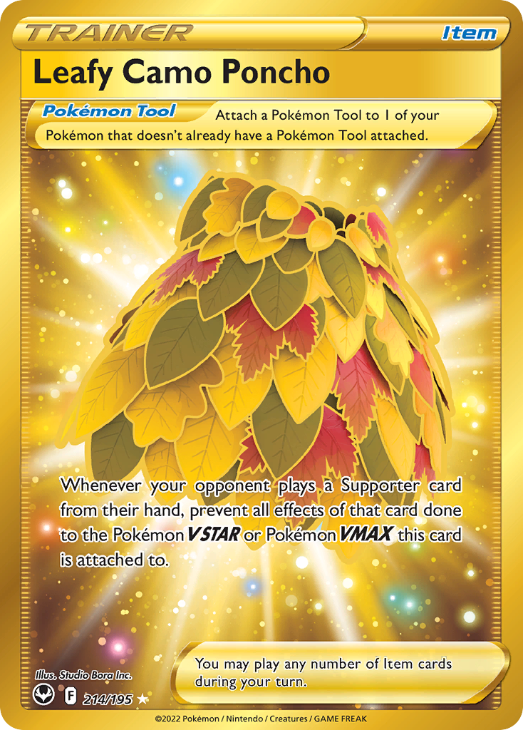Leafy Camo Poncho (214/195) - [Secret Rare] Silver Tempest (SIT)