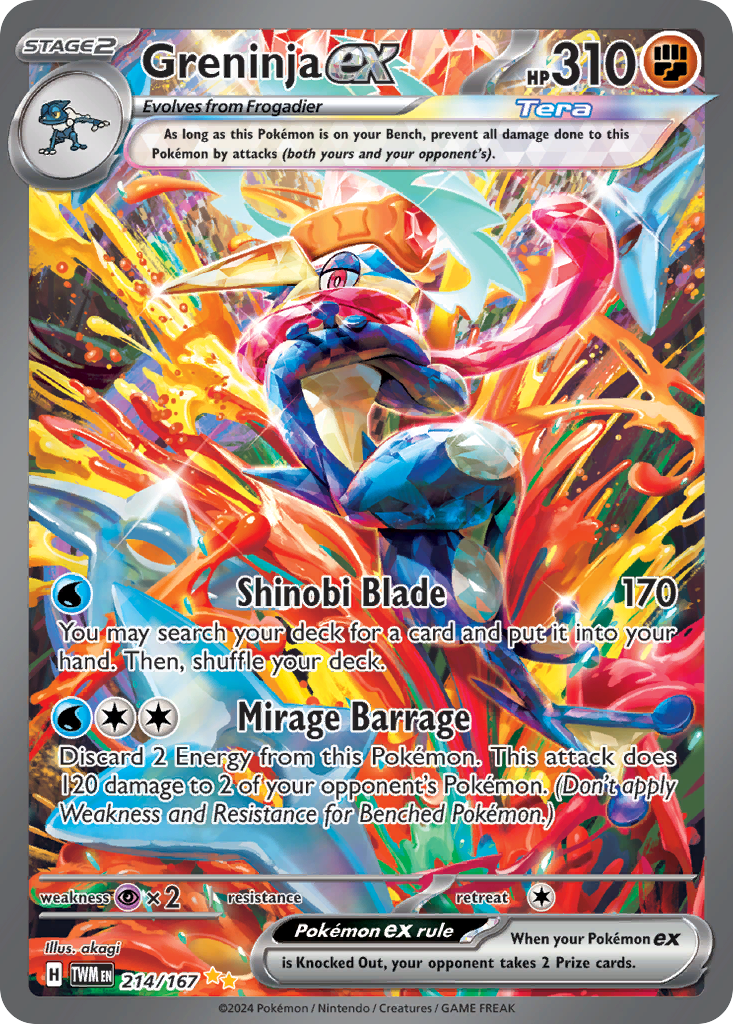 Greninja ex (214/167) - [Special Illustration Rare] Twilight Masquerade (TWM)