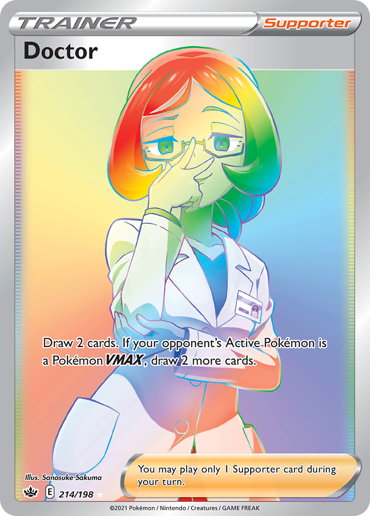Doctor (214/198) - [Rainbow Holo] Chilling Reign (CRE)
