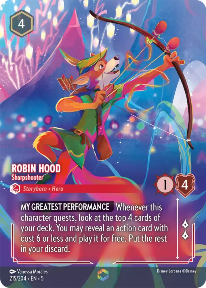 Robin Hood - Sharpshooter - [Foil, Enchanted] Shimmering Skies (5)