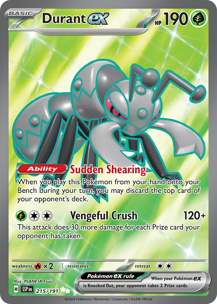 Durant ex (215/191) - [Full Art] Surging Sparks (SSP)