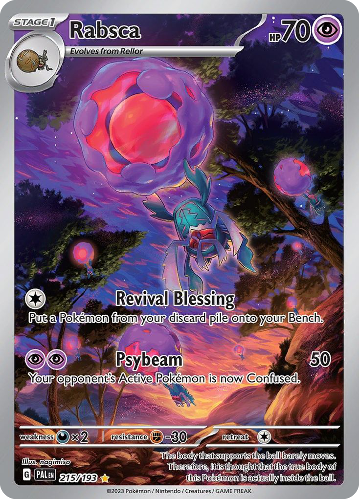 paldea evolved rare cards Rabsca (215/193)