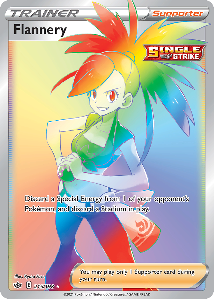 Flannery (215/198) - [Rainbow Holo] Chilling Reign (CRE)