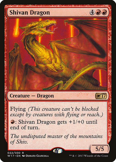 Shivan Dragon (22) - Welcome Deck 2017 (W17)