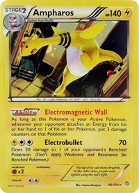 Ampharos - 40/124 (Cosmos Holo) (40) - Blister Exclusives (BLE)