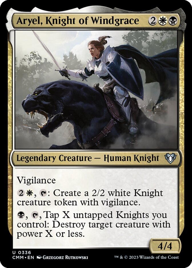 Aryel, Knight of Windgrace (336) - Commander Masters (CMM)