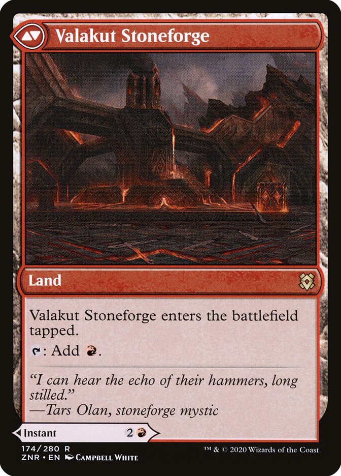 Valakut Awakening // Valakut Stoneforge (ZNR-174) - The List (PLST)
