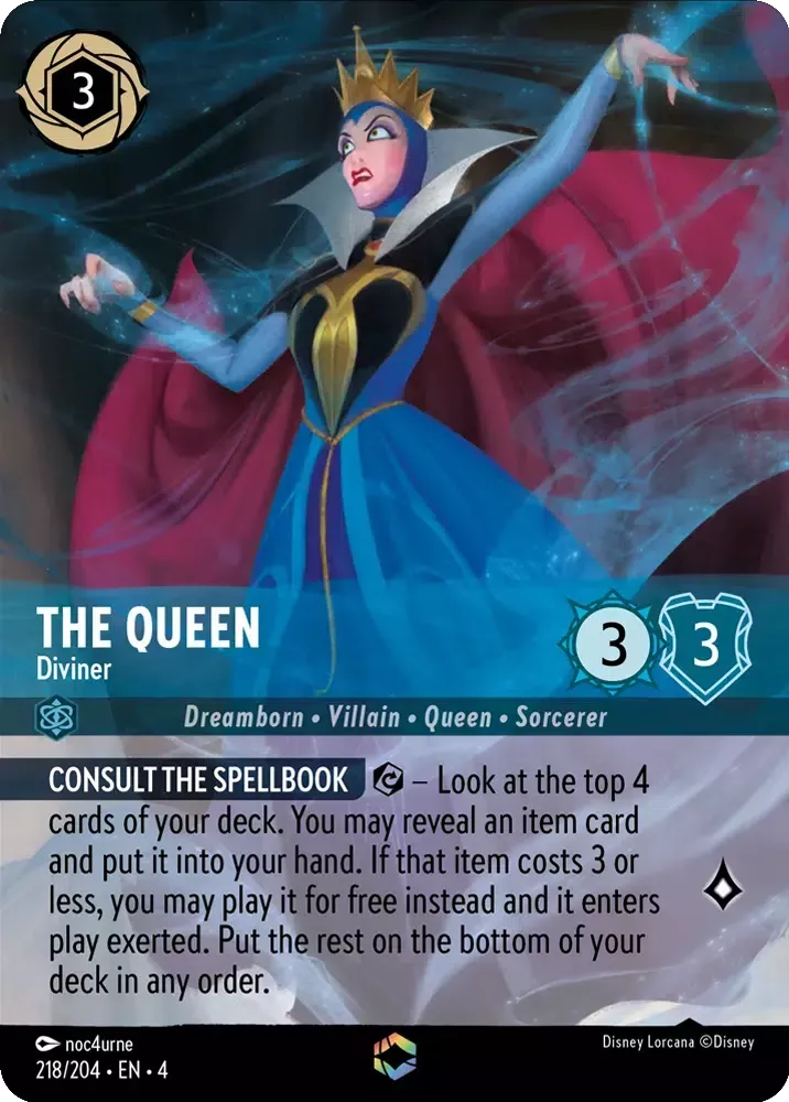 The Queen - Diviner - [Foil, Enchanted] Ursula's Return (4)