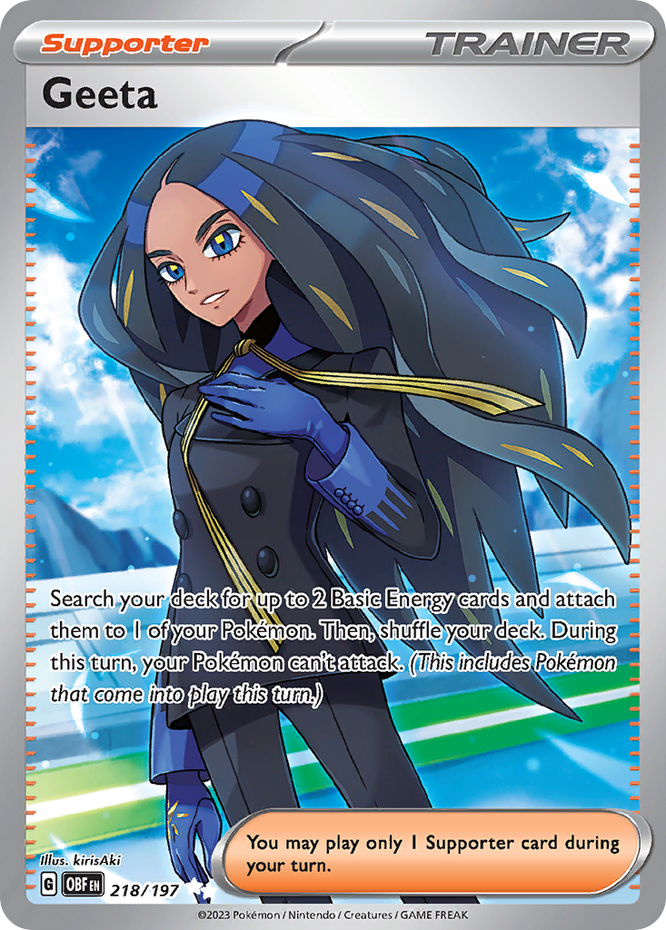 Geeta (218/197) - [Full Art] Obsidian Flames (OBF)