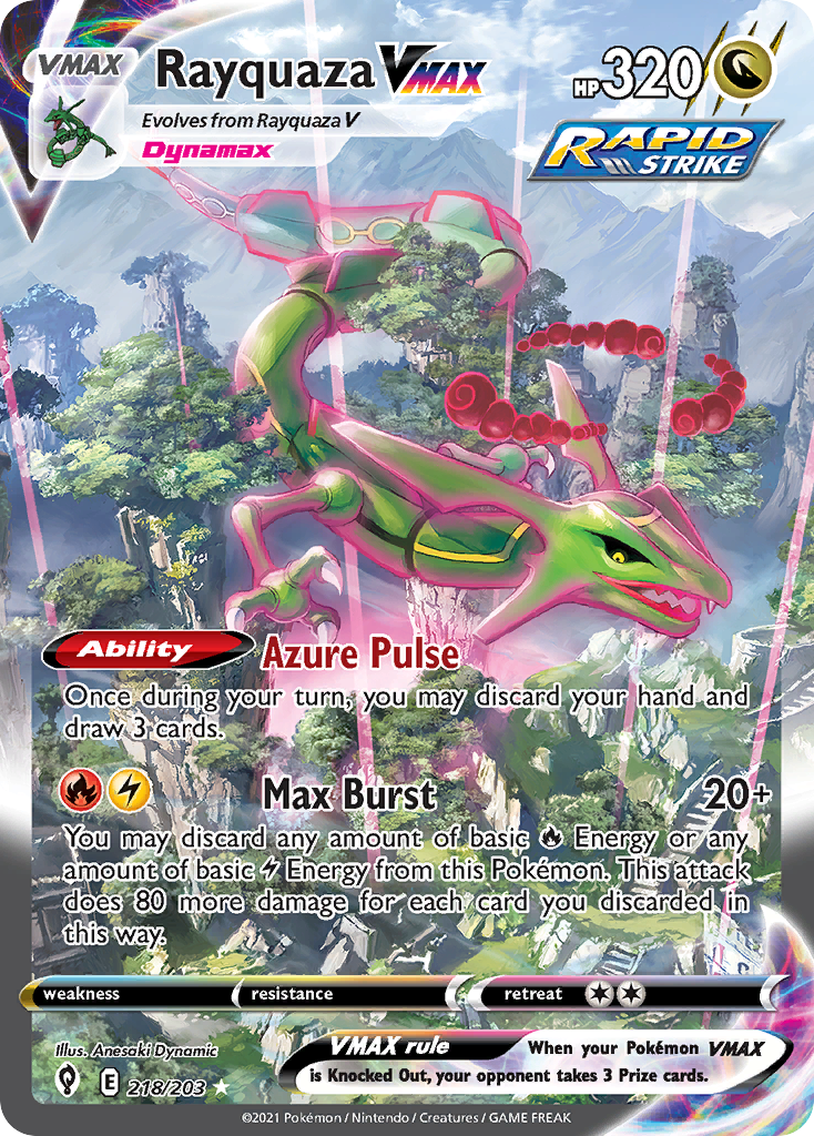 Rayquaza VMAX (218/203) - [Alternate Art] Evolving Skies (EVS)