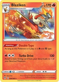 Blaziken (24) - SWSH03: Darkness Ablaze (SWSH03)